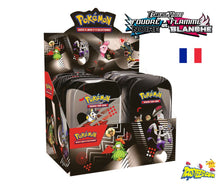 Charger l'image dans la galerie, pokemon display scellé de 8 mini tins ev10.5 foudre noire flamme blanche en version française