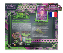 Charger l'image dans la galerie, Prenez l’avantage avec L4Elite Trainer Box ou Coffret du Dresseur d’Elite Pokémon Version française de l’extension Pokémon Ecarlate et Violet EV06.5 Fable Nébuleuse en version française et contenant 9 boosters de 10 cartes supplémentaires chacun, 1 carte promo brillante de Pechaminus, 65 sleeves, 45 cartes Energie, des dés et une carte à code pour le JCC Pokemon LIve
