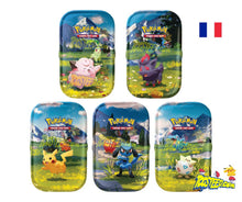 Charger l'image dans la galerie, Pokémon Mega Evolution ME02.5 Héros Transcendants Display scellé de 10 Mini Tins VF
