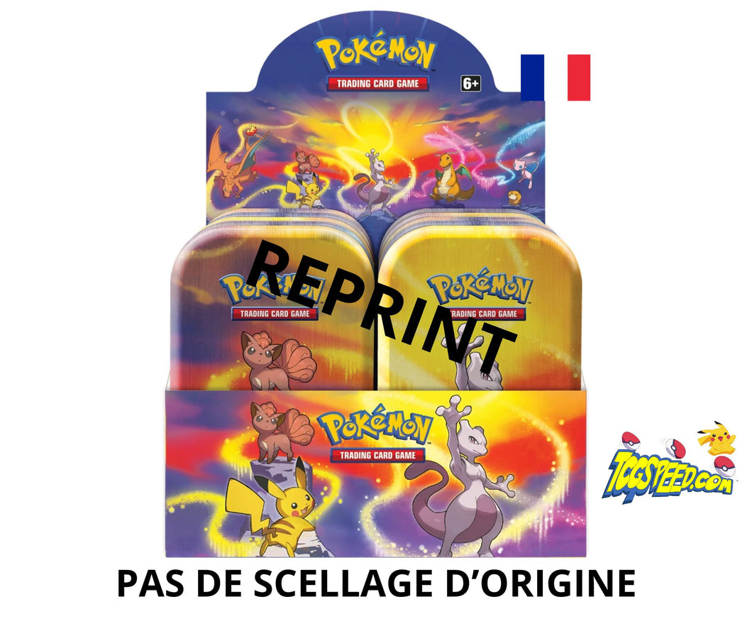 Display non scellé de 8 Mini tins Pouvoir de Kanto Version française