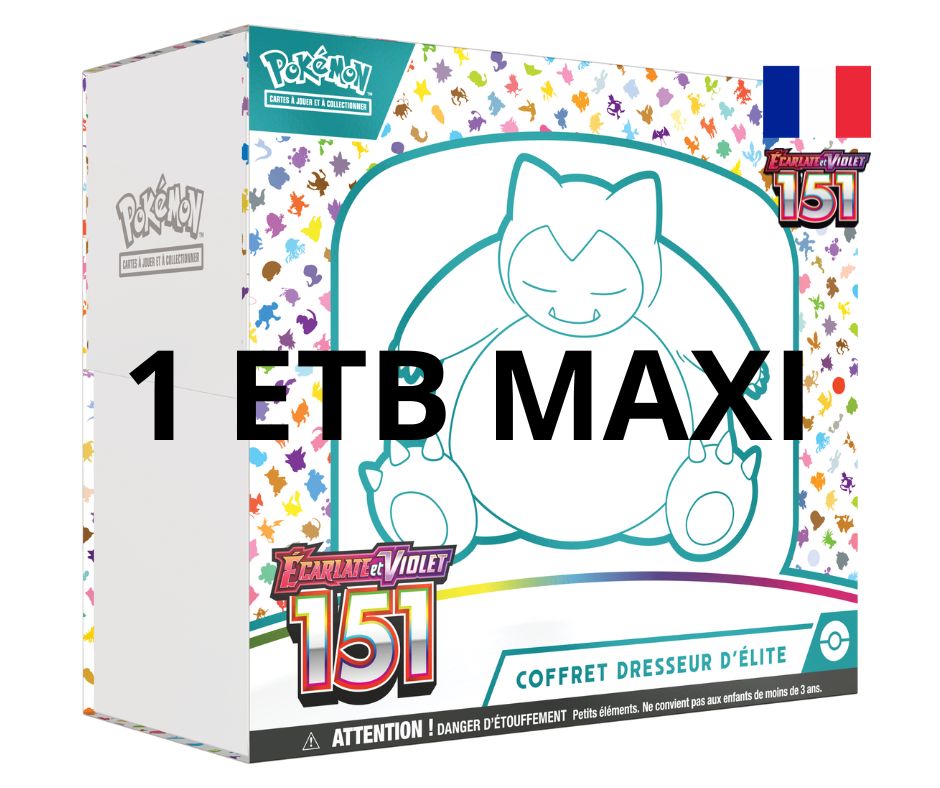 Elite Trainer Box ou Coffret du Dresseur 151 EV3.5 Ronflex Version française