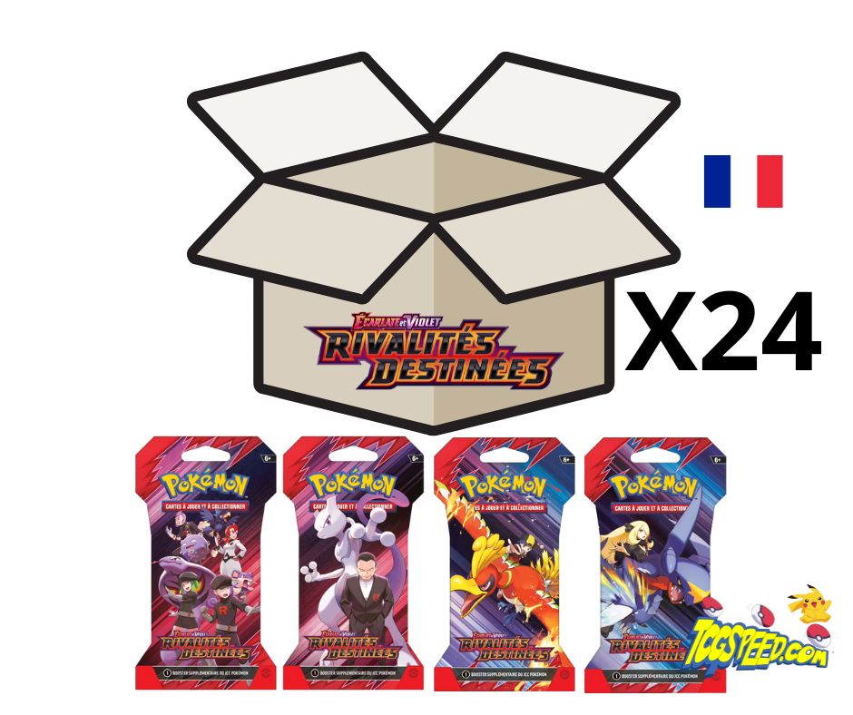 Pack de 24 Boosters Pokémon EV10 Rivalités Destinées Version française