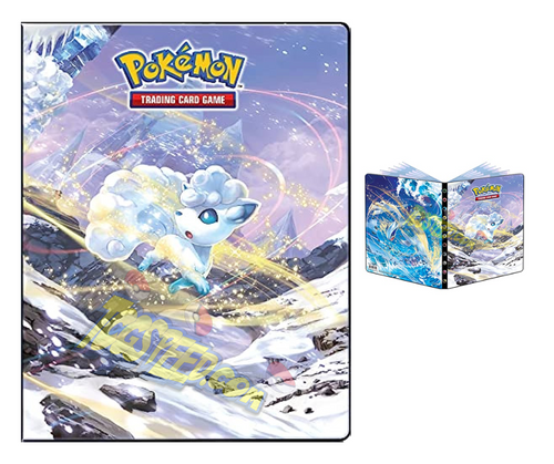 Portfolio Pokémon de marque Ultra Pro à l'effigie de Goupix d'Alola et pouvant contenir jusqu'à 126 cartes unitaires ou 252 cartes dos à dos