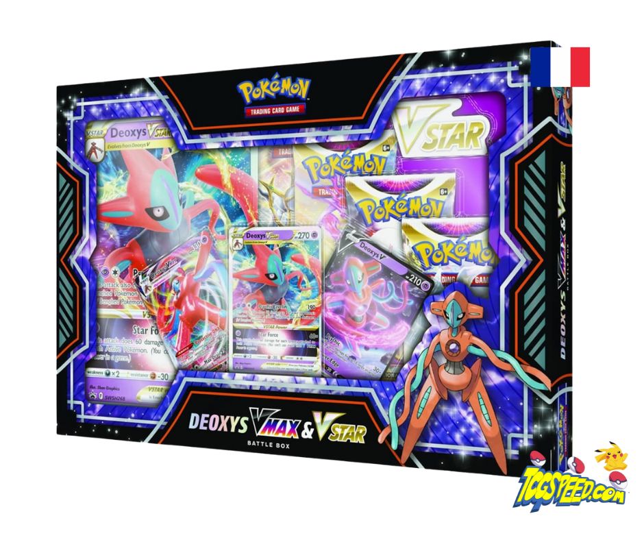 Coffret Combat Pokémon Deoxys VMAX et VSTAR Version française