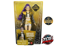 Charger l'image dans la galerie, KPop Demon Hunters poupée chantante Mira Golden Mattel avec ses longs cheveux roses et sa tenue de scène
