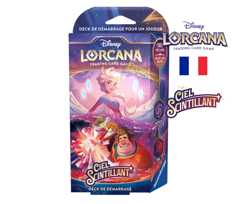 Lorcana Chapitre 05 Ciel Scintillant Deck de démarrage Elsa et Ralph Version française