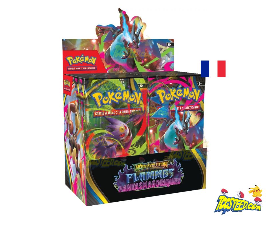 Pokémon Display scellé de 36 Boosters ME02 Flammes Fantasmagoriques VF