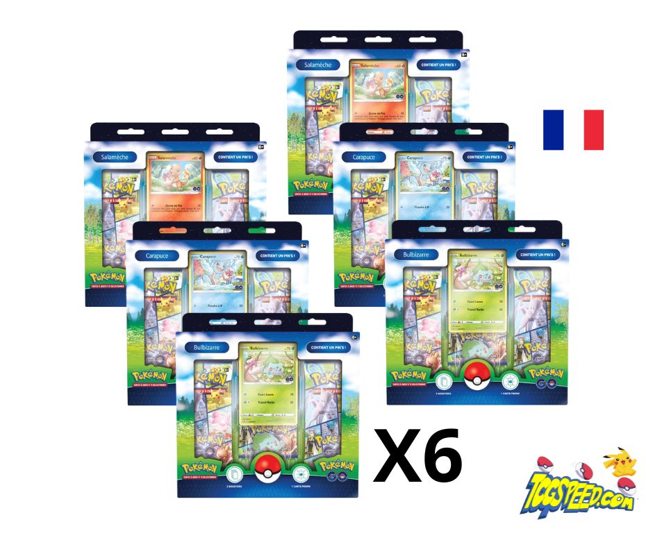 Pokémon Display scellé de 6 Coffrets Pin's EB10.5 Version française