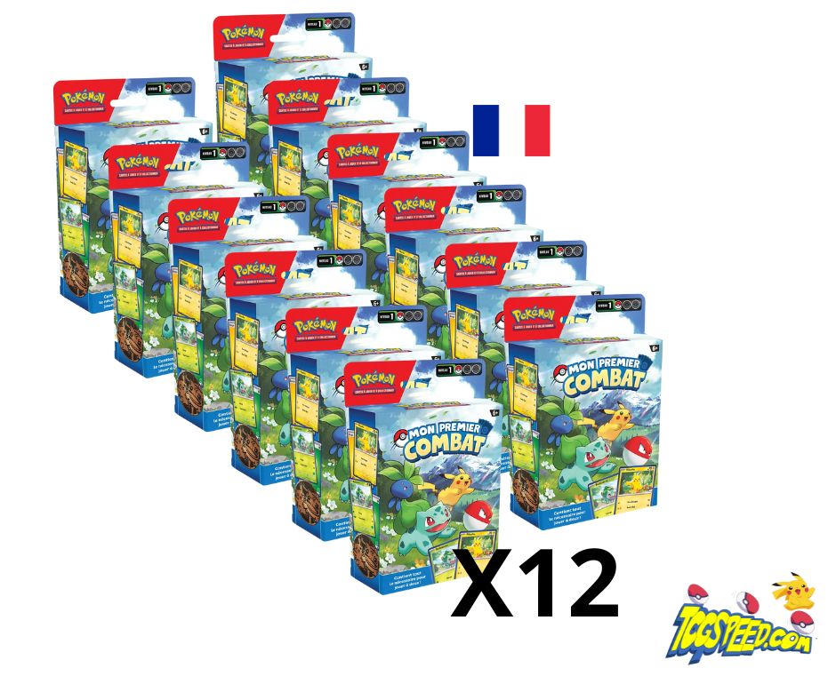 Case scellée de 12 Coffret Pokémon Mon Premier Combat VF