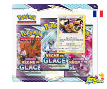 Charger l&#39;image dans la galerie, Tripack Pokémon EB06 Règne de Glace Version française

