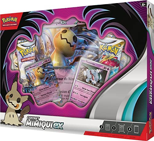Coffret Pokemon 4 Boosters Mimiqui Ex Version française