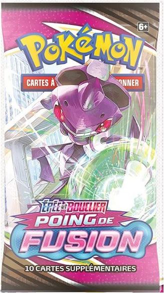 booster pokemon épée et bouclier poing de fusion eb08 de 10 cartes supplémentaires disponible en livraison rapide chez vous