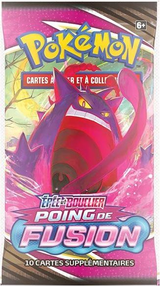 booster pokemon épée et bouclier poing de fusion eb08 de 10 cartes supplémentaires disponible en livraison rapide chez vous