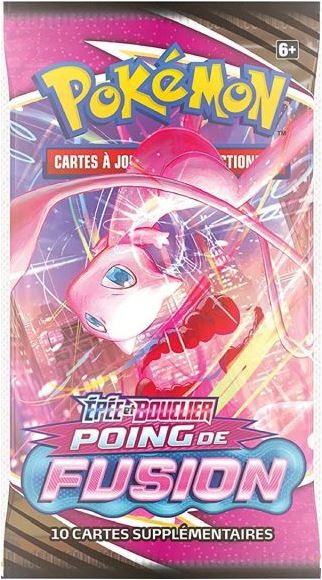 booster pokemon épée et bouclier poing de fusion eb08 de 10 cartes supplémentaires disponible en livraison rapide chez vous